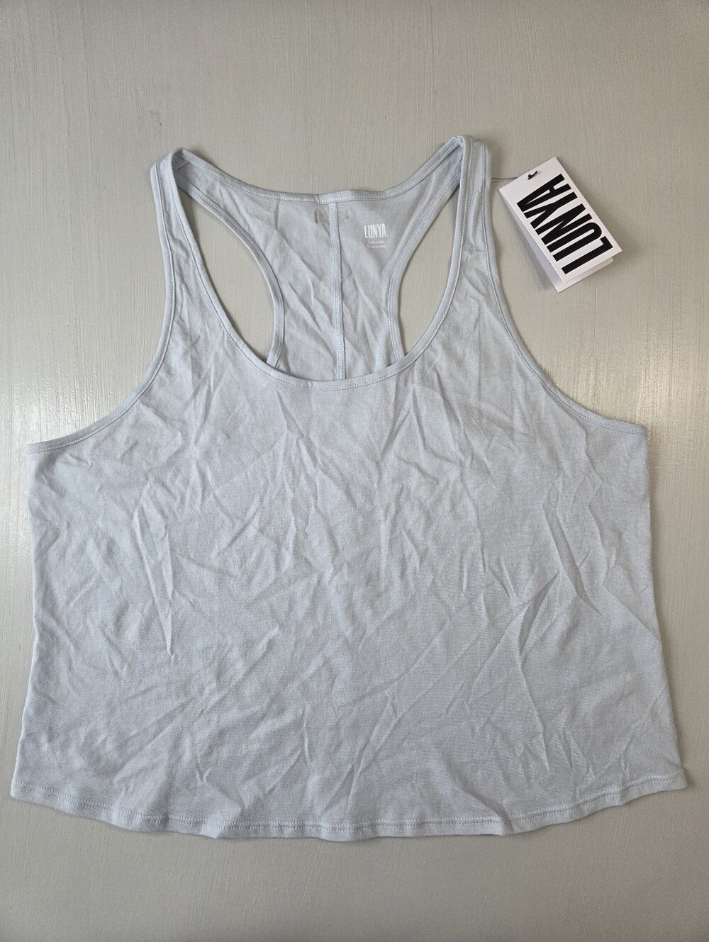 Lunya Organic Pima Curved Hem Tank